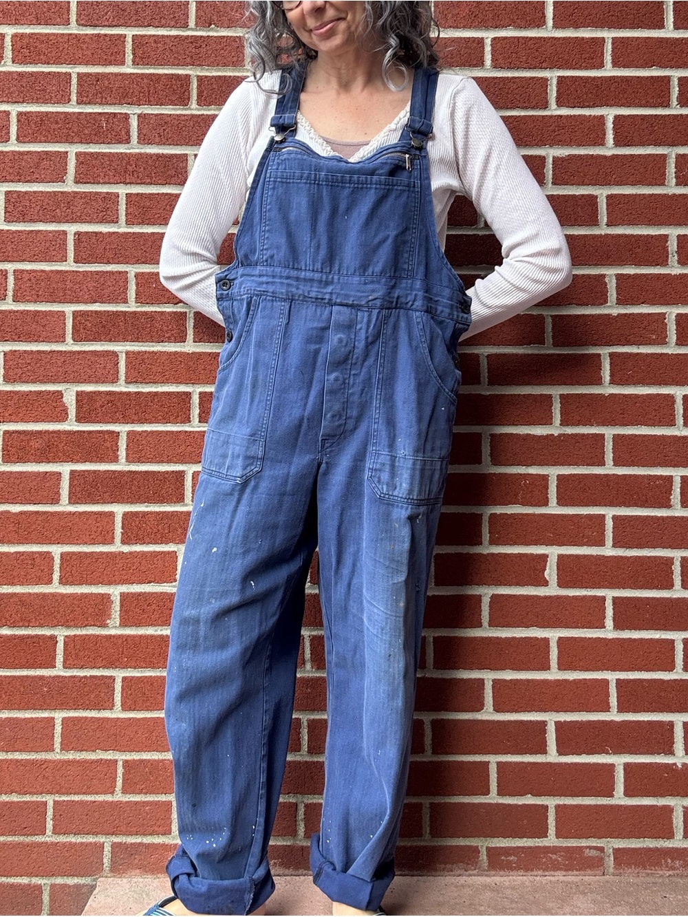 vintage French overalls